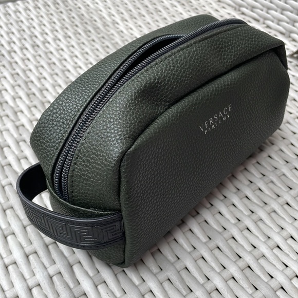 VERSACE Parfums Green Cosmetic/Toiletry Bag - Picture 10 of 11